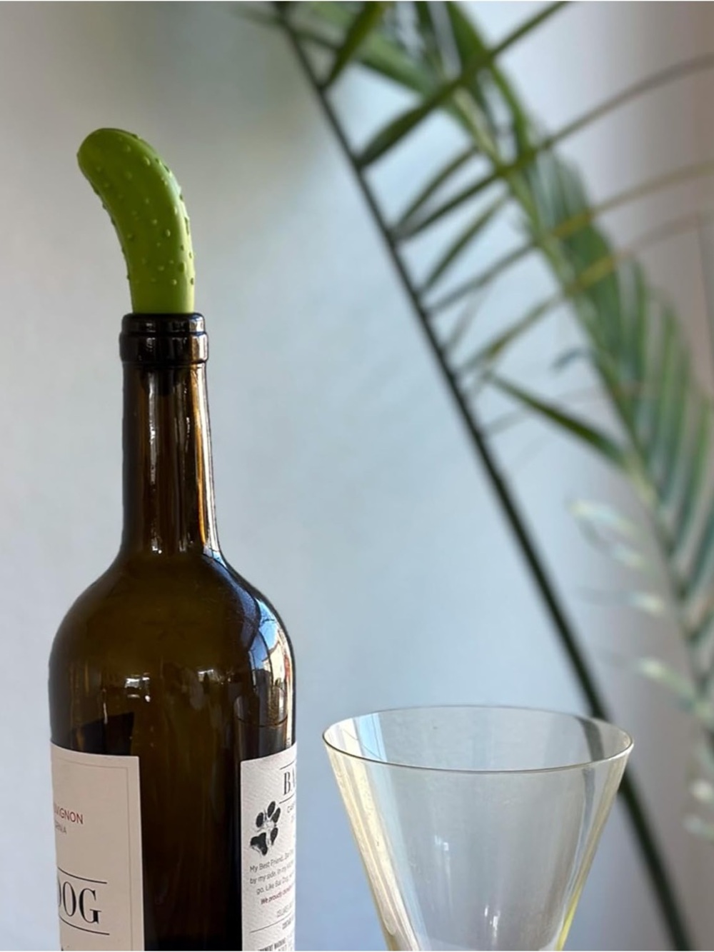 Genuine Fred PICKLED Wine Stopper 3.5” NIB